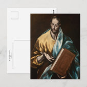 Carte Postale St. Jacques le Mineur par El Greco (Devant / Derrière)