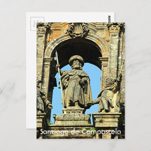 Carte Postale St James, Cathédrale de Saint Jacques de Compostel (Devant / Derrière)