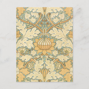 Carte Postale St. James par William Morris, feuilles d'acanthe