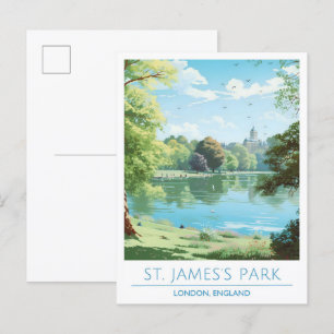 Carte Postale St James's Park London Angleterre Vintage voyage d