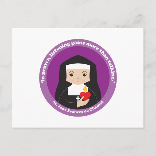 Carte Postale St. Jane Frances de Chantal (Devant)