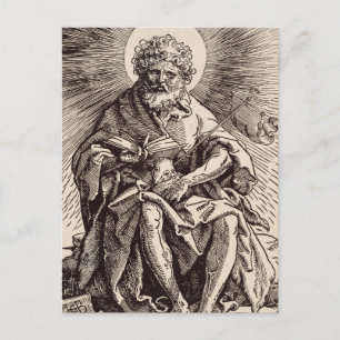 Carte Postale St. Jean-Baptiste tenant l'Agneau 