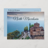 Carte Postale St Jean le Théologien Nord Macédoine (Devant / Derrière)