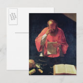 Carte Postale St.Jérôme lecture (Devant / Derrière)