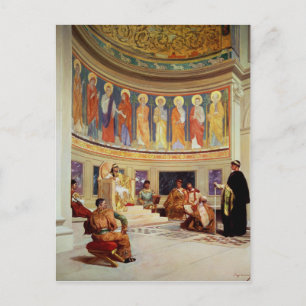 Carte Postale St John Chrysostom  exiled by Empress Eudoxia