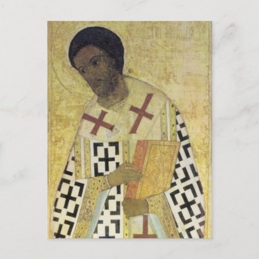 Carte Postale St. John Chrysostom par Andrei Rublev (Devant)