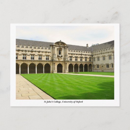 Carte Postale St John’s College, Université d’Oxford, Angleterre (Devant)