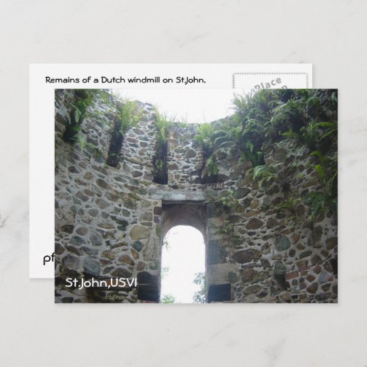 Carte Postale St.John(Windmill) (Devant / Derrière)