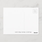 Carte Postale St. John's College Cambridge (Dos)