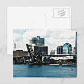 Carte Postale St. Johns River dans le centre-ville de Jacksonvil (Devant / Derrière)