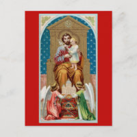 St. Joseph, tout-petit CC, anges avec modèle du Va