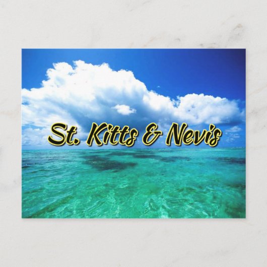 Carte Postale St Kitts & Nevis ciel de mer (Devant)
