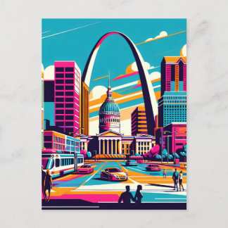 Carte Postale St Louis, Missouri | L'arc de passerelle