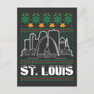 Carte Postale St. Louis Missouri Noël laid