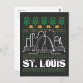 Carte Postale St. Louis Missouri Noël laid (Devant / Derrière)
