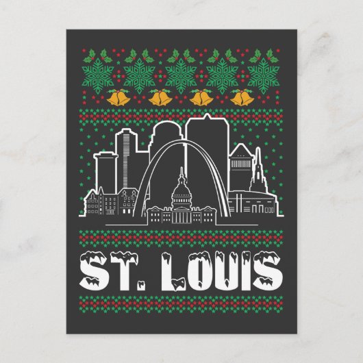 Carte Postale St. Louis Missouri Noël laid (Devant)