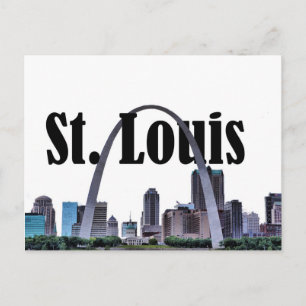 Carte Postale St. Louis Skyline avec St. Louis dans le Sky Postc