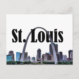 Carte Postale St. Louis Skyline avec St. Louis dans le Sky Postc