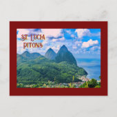 Carte postale St. Lucia Pitons (Devant)
