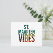 Carte Postale St. Maarten vibes Caribbean island postcard (Debout devant)