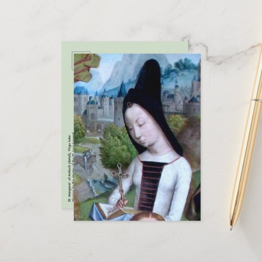 Carte Postale St. Margaret d'Antioche (détail; M 070) (Devant/Arrière en situation)