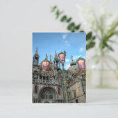 Carte Postale St. Marks et Lampe, Venise, Italie (Debout devant)
