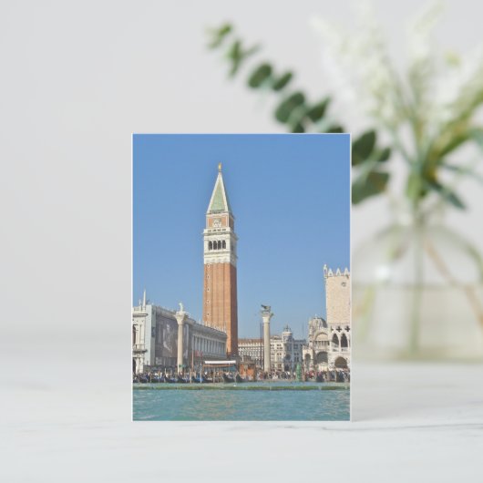 Carte Postale St Marks Plaza et Bell Tower - Venice Italie (Debout devant)