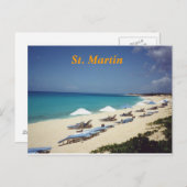 Carte postale St. Martin (Devant / Derrière)