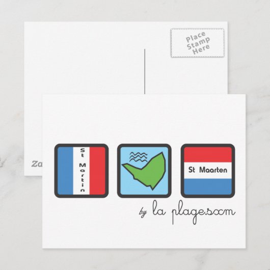 Carte Postale St Martin (Devant / Derrière)