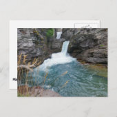 Carte Postale St. Mary Falls II au parc national des Glaciers (Devant / Derrière)