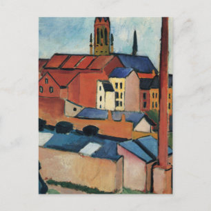 Carte Postale St. Marys avec maisons et cheminée par August Mack