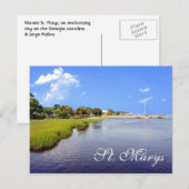 Carte Postale St. Marys, Géorgie, États-Unis (Devant / Derrière)