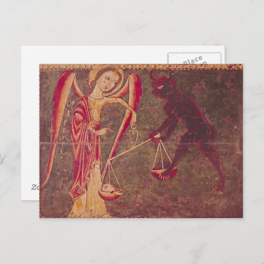 Carte Postale St. Michael Aigles de pesage, d'un retable (Devant / Derrière)