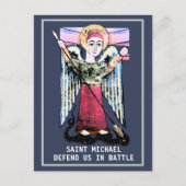 Carte Postale St Michael defend us  (Devant)