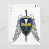 Carte Postale St Michael - Dragon Scale Shield (Devant / Derrière)