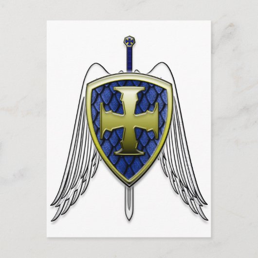 Carte Postale St Michael - Dragon Scale Shield (Devant)