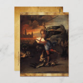 Carte Postale St Michael et le Dragon (Devant / Derrière)