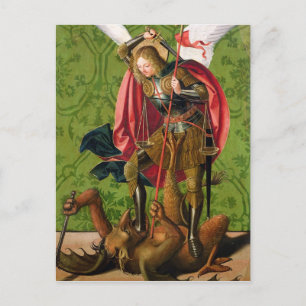 Carte Postale St. Michael Killing the Dragon