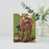 Carte Postale St Michael tuant le dragon (Debout devant)