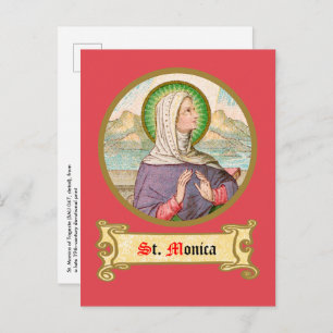 Carte Postale St. Monica of Tagaste (SAU 047; détail)
