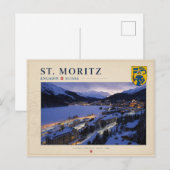 Carte Postale St. Moritz, Engadin - Suisse (Devant / Derrière)