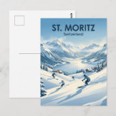 Carte Postale St. Moritz Suisse (Devant / Derrière)