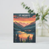 Carte Postale St. Moritz Switzerland Travel Alpine Winter (Debout devant)