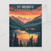 Carte Postale St. Moritz Switzerland Travel Alpine Winter (Devant)