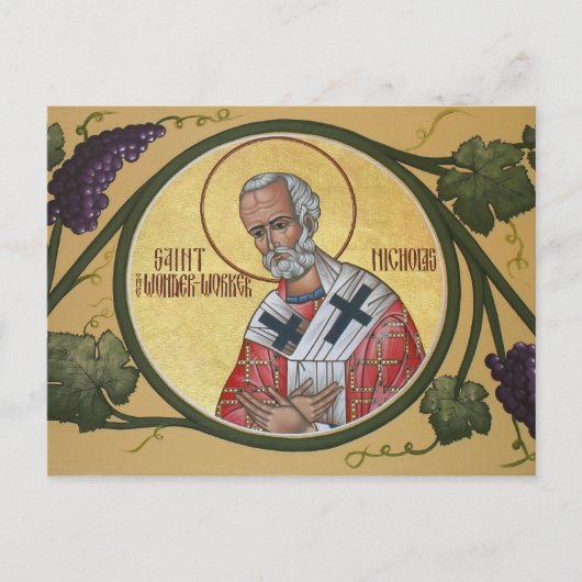 Carte Postale St. Nicholas the Wonder-Worker Prayer Card (Devant)