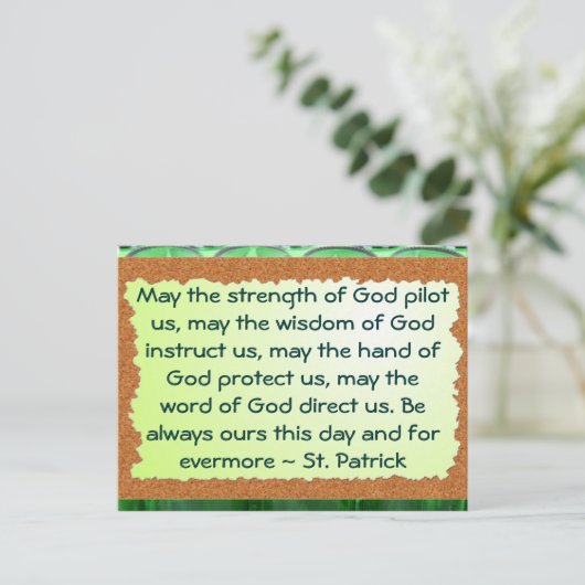 Carte postale St Patrick (Debout devant)