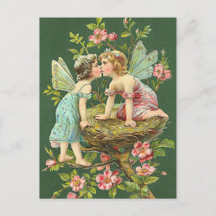 Carte Postale St. Patrick Fairies Vintages
