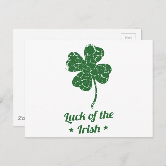 Carte Postale st patrick malheureux (Devant / Derrière)
