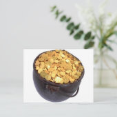 Carte Postale St Patrick&- Pot d'or (Debout devant)