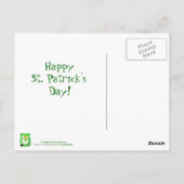 Carte Postale St Patrick’s Day Blonde Girl Leprechaun (Dos)